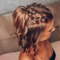 Hairstyles For Homecoming For Short Hair, Short Hair Braids Wedding, Hoco Hairstyles Updo Short Hair, Hoco Hairstyles Shoulder Length, Homecoming Hairstyles Updos Short Hair, Formal Braided Hairstyles For Short Hair, Prom Hairstyles For Thinner Short Hair, Hoco Hair Short Lengths, Cute Wedding Guest Hairstyles Short Hair