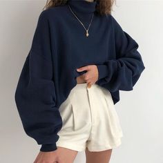 Kfashion Ulzzang, Korean Fashion Aesthetic, K Fashion, Elegante Casual, Vintage Short, Silk Shorts, Business Casual Outfits, Looks Style, Looks Vintage