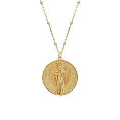 Gold Archangel Raphael Angel Necklace Archangel Raphael, God Heals, Divine Mother, Angel Necklace, Healing Necklace, Crystal Candles, Natural Gifts, The Angel, Spiritual Gifts