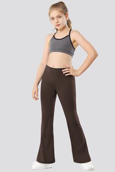 Flare leggings coffee front view Ballet Tights, Girls Dancewear, Leotard Dress, Dance Wear Ballet, Leotards Ballet, Ballet Dress, Flare Leggings, Girls Leggings, Everyday Activities