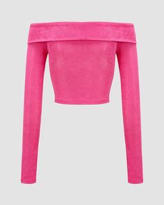 Details: Long-sleeve off-shoulder topTop Length: CroppedSleeve Length: Long SleevesMaterials:95% Polyester + 5% Spandex Pink Stretch Off-shoulder Crop Top, Pink Long Sleeve Off-shoulder Top For Spring, Fitted Off-shoulder Knit Top, Off-shoulder Crop Top For Party, Trendy Pink Fitted Off-shoulder Top, Trendy Fitted Pink Off-shoulder Top, Stretch Long Sleeve Off-shoulder Top For Summer, Casual Stretch Off-shoulder Top For Party, Spring Fitted Off-shoulder Knit Top