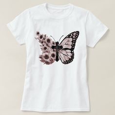 Butterfly Faith T-shirt | Christian T-shirt Christian Designs, Christian T Shirt, Christian Shirts, Unique Artwork, Created By, Stars, T Shirt, Design