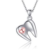 PRICES MAY VARY. 💖Design: Super cute heart tooth necklace for women,a unique gifts for dental hygienist,dental assistant, dental school student etc. 💖Material: 925 sterling silver dental assistant necklace gifts, hypoallergenic, tarnish resistant,nickel-free,lead-free,cadmium-free,suitable for long-term wear,not contain any allergic element. 💖Size: Dental gifts earrings:0.78 inch *0.63 inch.Packaging: 1x Dental jewelry; 1 x polishing cloth and 1 x exquisite YAFEINI gift box. 💖Gift Wrap: Cute Dental Hygiene Gifts, Dental Jewelry, Tooth Jewelry, Dental Gifts, Tooth Pendant, Dental School, Teeth Jewelry, Tooth Necklace, Sterling Pendant