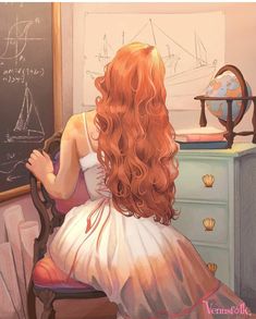 Ciel Black Butler, Redhead Art, Cotton Candy Hair, In Her Studio, Candy Hair, The Pirate, Fantasy Inspiration, Main Character, Girly Art