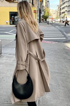 OVERSIZED TRENCH COAT – OAK + FORT Oak Fort, Chic Coat, Vegan Leather Tote