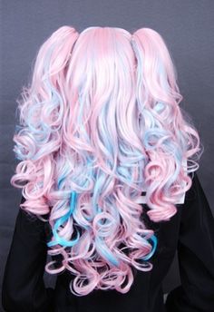 Pink And Blue Hair, Unicorn Hair Color, Dyed Hair Pastel, Bright Hair Colors