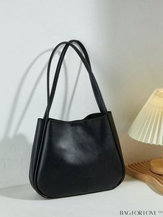 BagForLove - Chic Bucket Bag + Inner Pouch: A Perfect Blend of Minimalism and Functionality Product Description Color Black Type Bucket Bag Pattern Type Plain Material PU Leather Size Chart INCH CM Bag Length Bag Width Bag Height Handle Height 11/7.1 inch 3.1/2.8 inch 8.7/5.5 inch 9.4 inch Bag Length Bag Width Bag Height Handle Height 28/18 cm 8/7 cm 22/14 cm 24 cm Details Pictures Similar Products h2 { text-align: center; } /* æ¢è¡ */ li{ white-space: normal; word-break: break-all; word-wrap: Black Rectangular Hobo Bag, Elegant Solid Color Hobo Bag For Daily Use, Minimalist Black Hobo Bag For Office, Black Minimalist Square Shoulder Bag, Minimalist Black Square Shoulder Bag, Elegant Black Solid Color Shoulder Bag, Minimalist Black Bucket Bag With Removable Pouch, Minimalist Black Shoulder Bucket Bag, Minimalist Shoulder Bag In Solid Color