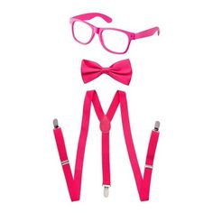 The Neon Set will surely enhance your party’s spirit.
Whether it’s Halloween, birthday parties, or even a fun filled night, disguise is good for everything!

Our whimsical cool set is great in more ways than you think!
Bow tie and suspenders are adjustable to fit the size of your desire!

The neon suspender bowtie and sunglasses set is available 6 fun and exciting colors!
Colors include Green, Orange, Pink, Blue, Red and Yellow! Pink Fitted Suspender Dress With Spaghetti Straps, Pink V-neck Suspender Dress For Spring, Navy Blue Suspenders And Pink Bow Tie, Pink Suspenders And Bow Tie, Orange Suspenders, Circus Food, Pink Suspenders, Suspenders And Bow Tie, Indian Dress Up