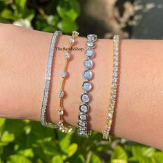 3.50 MM Round Cut Moissanite Bezel Set Bracelet, Distance Pave Set Diamond Bracelet, Bar Set Bridesmaid Bracelet, 18k Gold Wedding Bracelet    ✹✹𝐖𝐞𝐥𝐜𝐨𝐦𝐞 𝐭𝐨 𝑻𝒉𝒆𝑩𝒂𝒏𝒅𝒔𝑺𝒉𝒐𝒑✹✹ ★ 𝑺𝒕𝒐𝒏𝒆𝒔 𝑫𝒆𝒕𝒂𝒊𝒍𝒔 ★ ● Stone Type:- Simulated Diamond, Moissanite, Lab-Diamond & Natural Diamond ● Color:- DEF ● Clarity: VVS-VS ● Cut Grade: Excellent ● Making Process: Handmade - Crafted by our experienced team ⇨ 1st Bracelet:- ✎ Stone Shape: Round Cut ✎ Stone Size: 3.00 mm ⇨ 2nd Bracelet:- ✎ Stone Shape: Round Cut ✎ Stone Size: 3.70 mm ⇨ 3rd Bracelet:- ✎ Stone Shape: Round Cut ✎ Stone Size: 3.50 mm ⇨ 4thBracelet:- ✎ Stone Shape: Round Cut ✎ Stone Size: 3.50 mm ★ 𝑰𝒕𝒆𝒎 𝑫𝒆𝒕𝒂𝒊𝒍𝒔:- ☛ Metal Purity: Solid Gold (10KT, 14KT, 18KT); Silver(925 Sterling, 935 Argentium), 950 Platinum ☛ Me Gold Wedding Bracelet, Gold Bracelet Wedding, Bracelet Bar, Bracelet Stone, Set Bracelet, Wedding Jewelry Bracelets, Bridesmaid Bracelet, Platinum Metal, Bar Set