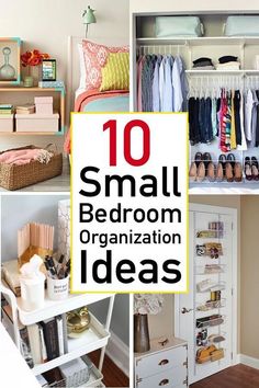 small bedroom organization ideas that are easy to do