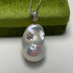 measurement pearl 32*19mm pendant 43*19mm materials freshwater pearl sterling silver Baroque Pearl Teardrop Pendant Necklace, Adjustable Baroque Pearl Pendant Necklace, Luxury Baroque Pearl Necklace With Teardrop Pendant, Baroque Silver Necklace With Pearl Pendant, Pear-shaped Baroque Pearl Pendant Necklace, Large Pearl Necklace, Tiny Pearl Necklace, Rare Pearls, Tahitian Pearl Pendant