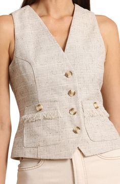 Avec Les Filles Tweed Suit Vest | Nordstrom