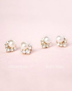 Celestial Pearl Cluster Earrings READY TO SHIP Gold or White Pearl Embellished Earrings For Anniversary, White Pearl Button Earrings For Wedding, Elegant Hypoallergenic Cluster Earrings For Wedding, Cluster Earrings Studs, Pearl Cluster Earrings, Pearl Bridal Jewelry, Pearl Bridal, Pearl Cluster, Jewelry Crystal