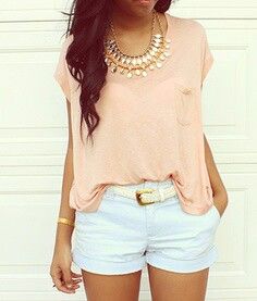 Love Peach Outfit Ideas, Peach Outfit, Summer Outfits For Teens, Komplette Outfits, Spring Summer Outfits