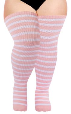 PRICES MAY VARY. 【Cotton Womens Thigh High Socks】: The women's plus size thigh high socks are made of soft comfortable and skin-friendly cotton material, which can be well wrapped around your curvy thighs, making you feel more warm and comfortable. In addition, the thigh high socks are very breathable, so that you will not feel stuffy even when wearing in hot weather. The plus size thigh high socks are machine washable. 【Truly Plus Size Thigh High Socks】: The thigh high socks plus size are desig Plus Size Thigh High Socks, White Thigh High Socks, Thigh High Socks Plus Size, Plus Size Thigh, Thigh High Sock, Halloween Colors, Lace Stockings, Halloween Style, Plus Size Halloween