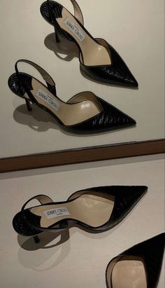 Corporate Heels, Stunning Shoes, Black Kitten, Black Sandals Heels