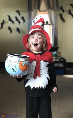 The Cat And The Hat, Diy Pirate Costume For Kids, Cat In The Hat Costume, Cat And The Hat