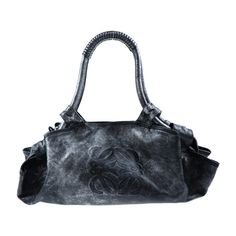 Loewe Nappa Aire Leather Handbag Silver Gray [Height] Approx. 21 Cm [Width] Approx. 47 Cm [Depth] Approx. 11.5 Cm [Handle] Approx. 28 Cm Loewe Bags, Generator Accessories, Loewe Bag, Black Bag, Leather Handbag, Dream Wardrobe, Leather Handbags, Leather Bag, Gray Color