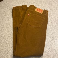 Reposhing This Item I Purchased From @Poshiblyannie. Loved It, But Ready To Rotate For Something New. Questions? Leave A Comment Below! Courdory Levis, Clairo Charm, Brown Denim Pants, Levis Corduroy, Corduroy Men, Brown Corduroy Pants, Clothing Pieces, Brown Corduroy, Stylish Mens Outfits