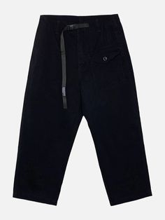 TALISHKO - Solid Belt Pants - streetwear fashion Techwear Straight Cargo Pants For Work, Techwear Wide Leg Bottoms With Patch Pockets, Techwear Cargo Pants For Work, Black Baggy Wide-leg Cargo Jeans, Techwear Wide Leg Parachute Pants With Patch Pockets, Techwear Wide Leg Cargo Pants For Work, Wide Leg Techwear Cargo Pants For Work, Streetwear Straight Parachute Pants With Patch Pockets, Techwear Pants With Patch Pockets For Work