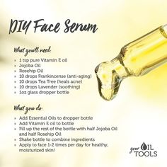 Frankincense Anti Aging, Serum Recipe, Diy Serum, Natural Spa, Diy Skin Care Recipes