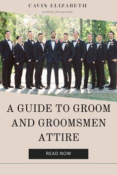 a guide to grooms and groomsmen attrire by cavin elizabeth