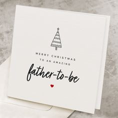 a christmas card with the words, merry christmas to my amazing fance on it