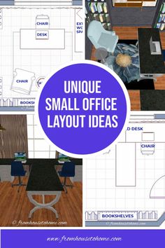 unique small office layout ideas L Desk Office Layout Small Spaces, Home Office Layout Ideas Two Desks, Home Offices With L Shaped Desks, Home Office One Window, 5 Person Office Layout, Middle Of Room Desk Office Ideas, Small Office Arrangement Layout, 3 Person Office Layout Desks, Two Desks Home Office Layout