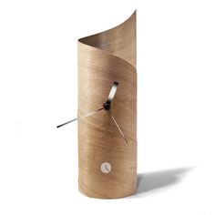 Tothora Surf - Contemporary Handmade Table Clock by Josep Vera - Made in Spain - Time for a Clock Home Clock, Desk Clocks, Diy Clock, Handmade Table, Clock Decor, Table Clock, Woodworking Furniture, Shape And Form