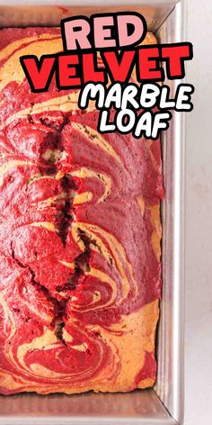 Marble loaf with red velvet