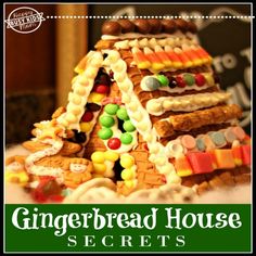 a gingerbread house with candy and candies on it