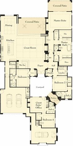 the floor plan for this home