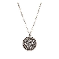 PRICES MAY VARY. FANTASY FANDOM: Show off your love of HBO's House of the Dragon with this awesome collector pendant necklace! AUTHENTIC DESIGN: Officially licensed pendant necklace depicts House Targaryen's dragon emblem QUALITY CONSTRUCTION: Base metal pendant. Measures approximately 0.7-inches (1.8cm) in height. 18-inch chain with 2-inch extender. GREAT GIFT IDEA: Purchase this necklace for yourself or gift it to the House of the Dragon fan in your life! Add some fandom flair to your everyday Dragon Emblem, Costume Accessories Diy, Dragon House, Metal Pendant Necklace, House Targaryen, House Of The Dragon, Game Of Thrones Houses, Bag Clips, Rings Jewelry Fashion