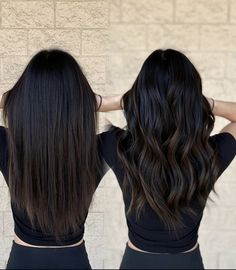 Black Hair With Dark Chocolate Highlights, Super Dark Hair With Dimension, Dark Brown Black Balayage Hair, Dark Chocolate Balayage Straight Hair, Subtle Dimension Dark Hair, Brown With No Red Undertone, Dark Hair Subtle Dimension, Dark Brown Hair With Low Lights Black, Dark Brown Hair Balayage Expresso