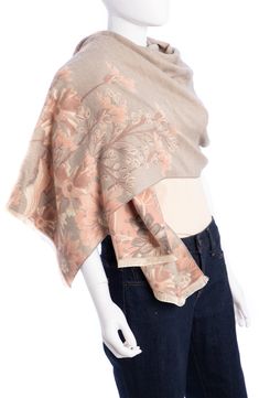 Love to layer in this eclectic and cozy scarf styled in a colorful reversible floral pattern that is signature to Saachi's artisanal inspired brand. 73" x 26" 100% viscose Hand wash cold, line dry Imported One Size Spring Scarves In Beige, One Size Beige Scarves For Spring, Reversible Scarf, Cozy Scarf, Pink Beige, Nordstrom Store, Scarf Styles, Nordstrom Rack, Floral Pattern