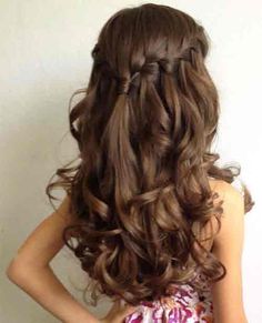 Communion Hairstyles With Veil, Communion Hairstyles, French Braid Hairstyles, Flower Girl Hairstyles, Braid Hairstyles, Long Wavy Hair, Different Hairstyles, Party Hairstyles, French Braid