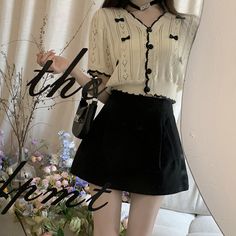 Size: L, Color: Black skirt