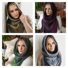 "Can't choose just 1 of these beautiful, hooded cowls or \"snoods\" as they're calling them now?  This value pack includes all 4 of these patterns, each one with its own unique combination of beginner friendly stitches.  These are hot sellers at craft shows and make amazing gifts!  The variety is sure to keep your gifts unique and hold your interest. 4 PDF Crochet Patterns - The Kinsey Noel - Bohemian Hooded Cowl, The Regina Dorine Boho Hooded Cowl, The Vivian Maura Hooded Cowl and The Willow Leigh Day Dream Cowl. Adult Sizes Beginner Friendly US Standard Terms Please contact me for any pattern assistance. These patterns are for personal use only, you may not sell or distribute the patterns in any way.  You may sell scarves made from these patterns, but if sold online, kindly give pattern Hippy Clothing, Crochet Hooded Scarf, Hooded Cowl, Amazing Gifts, Hooded Scarf, Bandana Scarf, For Her Gifts, Hippie Outfits, Long Scarf