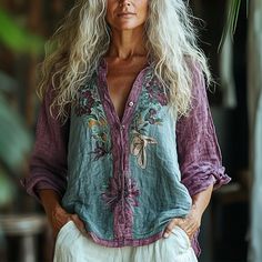 Earthy Women, Bohemian Tops For Women, Look Boho Chic, Elegant Tops, Estilo Hippie, Bohemian Tops, Styl Boho, Bohemian Floral