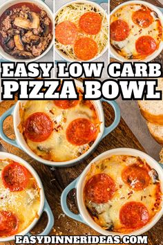 easy low carb pizza bowl recipe