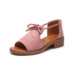 Women's Fish Toe Open Toe Wedge Sandals Casual Slingback Sandals With Low Heel For Beach, Flat Platform Lace-up Sandals, Casual Low Heel Wedge Sandals For Vacation, Casual Low Heel Wedge Sandals For Summer, Casual Low Heel Flats For The Beach, Casual Low Heel Beach Sandals, Pink Low Heel Flats For Summer, Low Heel Platform Wedge Sandals For Summer, Casual Lace-up Sandals With Block Heel