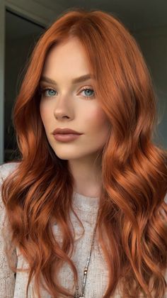 Copper Hair Color Ideas Blonde Copper Hair Color, Blonde Copper Hair, Blonde Copper, Buttery Blonde, Polished Hair