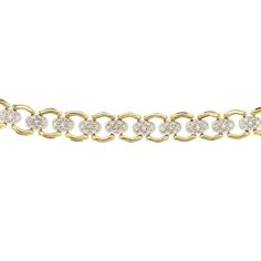 14kt gold and diamond vintage chain link bracelet on six inch chain (chain available in custom lengths) *mixed metal Baguette Bracelet, Luna Skye, Vintage Chain, Handmade Fine Jewelry, Gold Baby, Bezel Diamond, Mixed Metals, Vintage Diamond, Tennis Bracelet