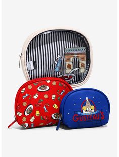 Danielle Nicole Disney Pixar Ratatouille Cosmetic Bag Set - BoxLunch Exclusive Pixar Ratatouille, Disney Makeup Bag, Cinderella Dress Disney, Danielle Nicole Disney, Disney Pixar Up, Cat Ears Headband, Cosmetic Bag Set, Danielle Nicole, Disney Handbags