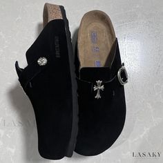 Lasaky - Cross Black Brogue Shoes with Thick Sole - Genuine Leather Slip-On Loafers Suede Slip-ons With Brogue Detailing And Round Toe, Vintage Leather Sandals, Casual White Sneakers, Cow Hide Shoes, Black Brogues, Mens Fashion Streetwear, Brogue Shoes, Leather Slip Ons, White Sneakers