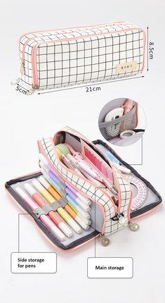 Carcase Iphone, Middle School Supplies, School Suplies, School Pencil Case, Cute Pencil Case, Kawaii School Supplies, Seni Dan Kraf, Stationary Supplies, Cool School Supplies