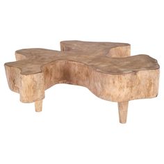 two wooden benches sitting on top of each other