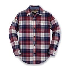 Our flannel button down shirts are made with super soft organic cotton in a range of richly colored classic plaids. Features sueded fabric on both sides for a soft and lofty finish that resists pilling and ensures a long life to be worn, loved, and passed down. Features buttons at the sleeve cuffs and center front. Long Sleeve Flannel, Boys Long Sleeve, Brushed Cotton, Cotton Flannel, Flannel Shirt, Quality Clothing, Boy's Clothing, The Well, Women's Plaid Shirt