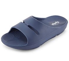 Head out to the beach or park in soft comfort with these cushioned double-strap sandals featuring an easygoing slip-on design. From Floopi. Double Strap Sandals, Strap Sandals, Slip On Sandal, Fashion Shoes, The Beach, Slip On, Sandals, Navy, Design