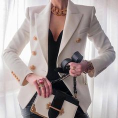 Check out this product 😍 Women's New Fashion Office Jacket 😍 
starting at $59.89. Get it today at 15% OFF with code LOVE15. White Boho Beach Dress, Blazer Casual, Ladies Short Jackets, Chique Outfits, Office Dresses For Women, Autumn Casual, Color Fashion